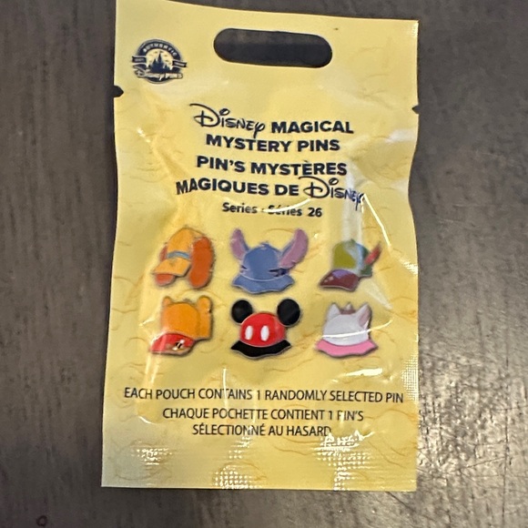 Disney Jewelry - Disney Magical Mystery Pins Series 26 - Yellow Pack